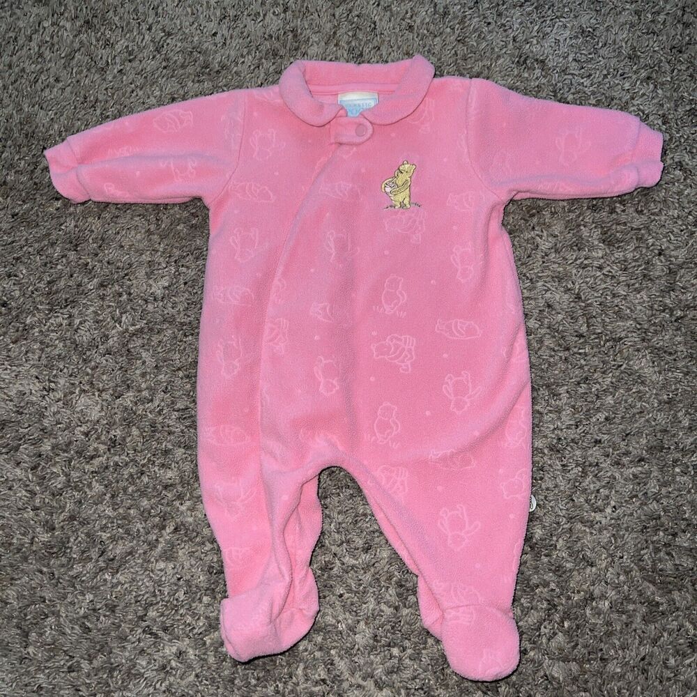 Pink Classic Winnie The Pooh Pink Girls Outfit Size 3 Months